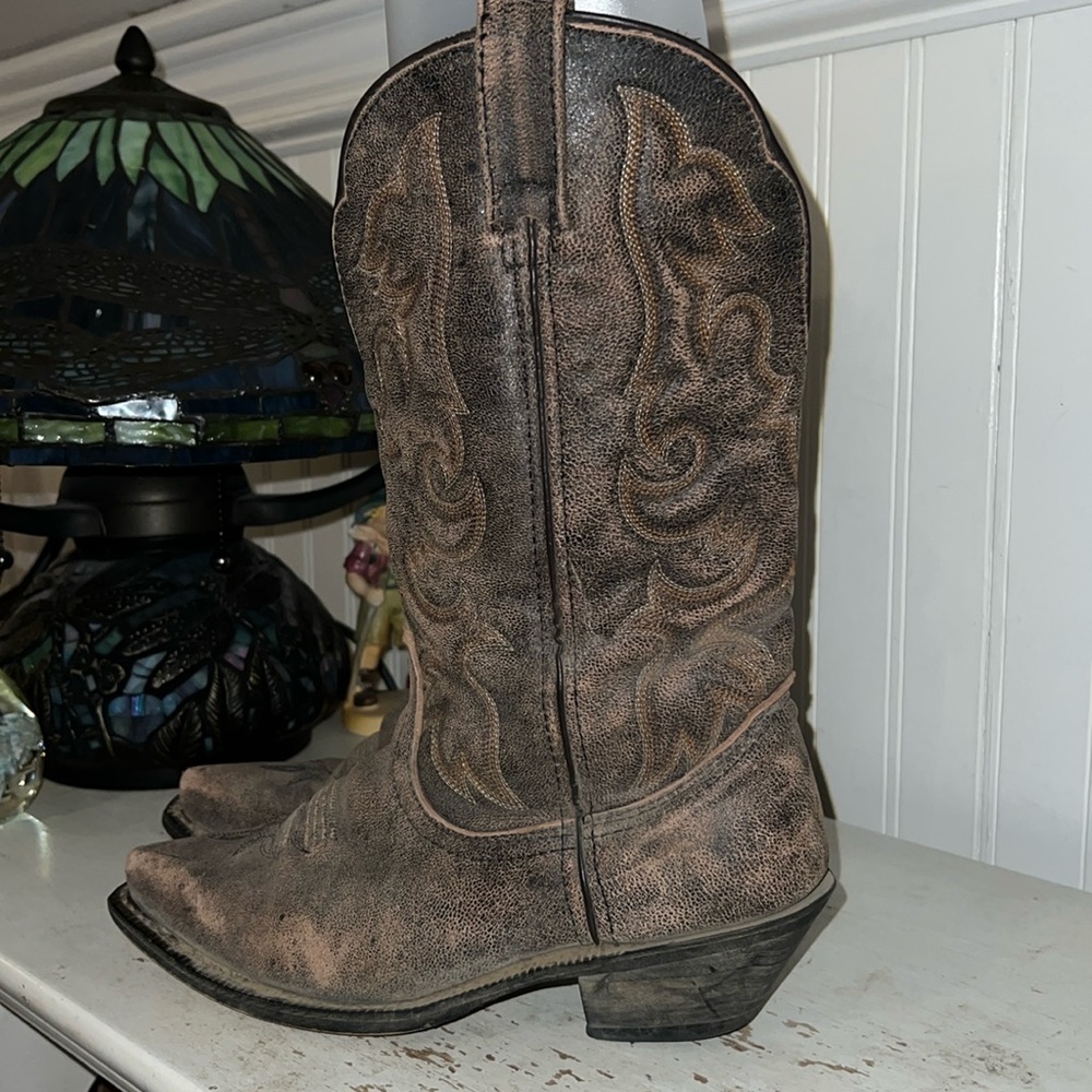 Laredo western cowgirl leather boots